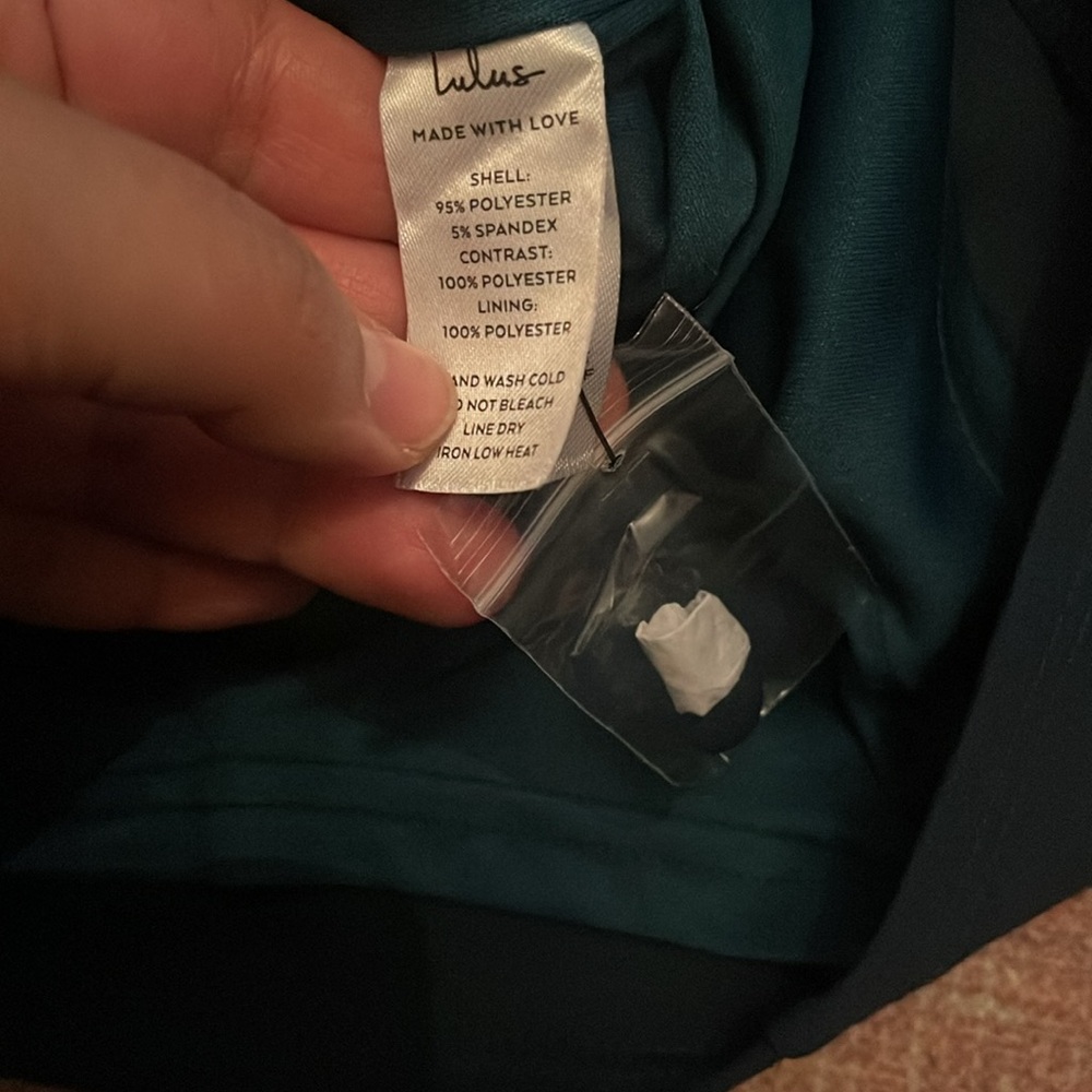 Lulus Beaming Perfection Emerald Beaded Organza Tie-Strap Mini Dress - Picture 6 of 8